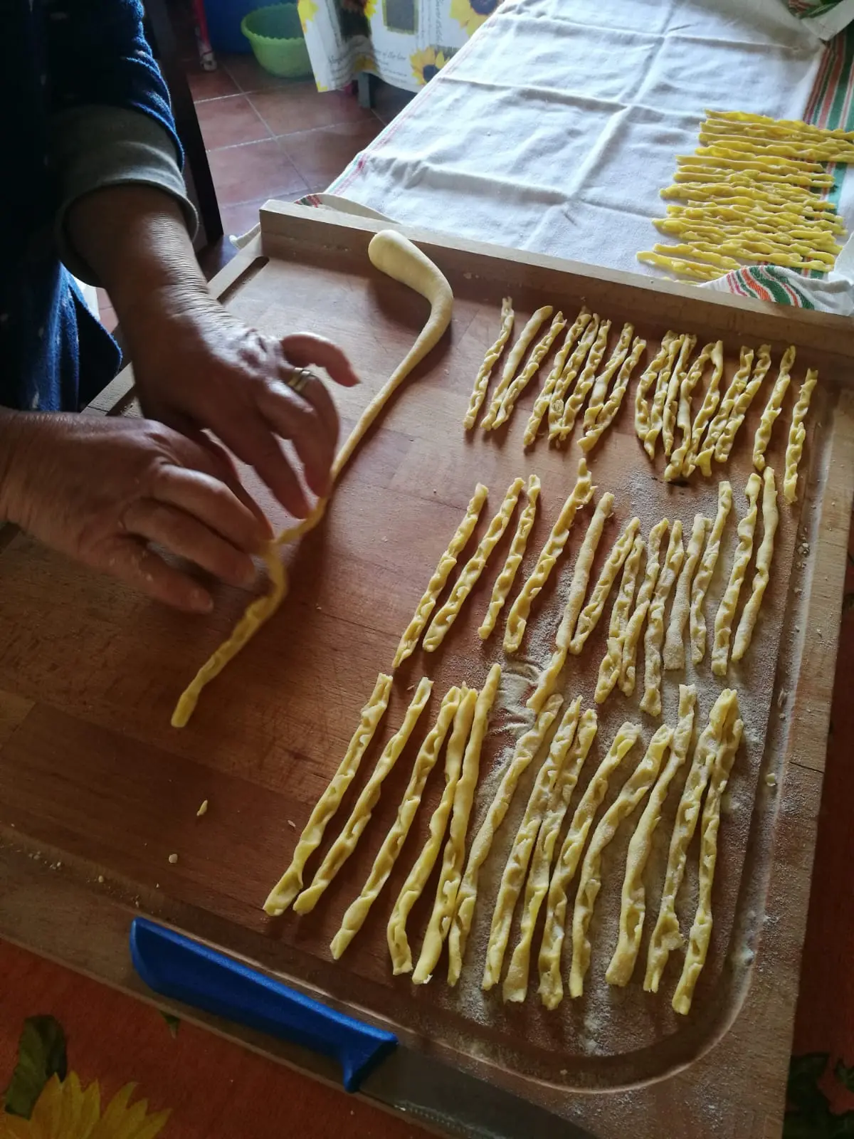 Piatto di pasta tradizionale con olio